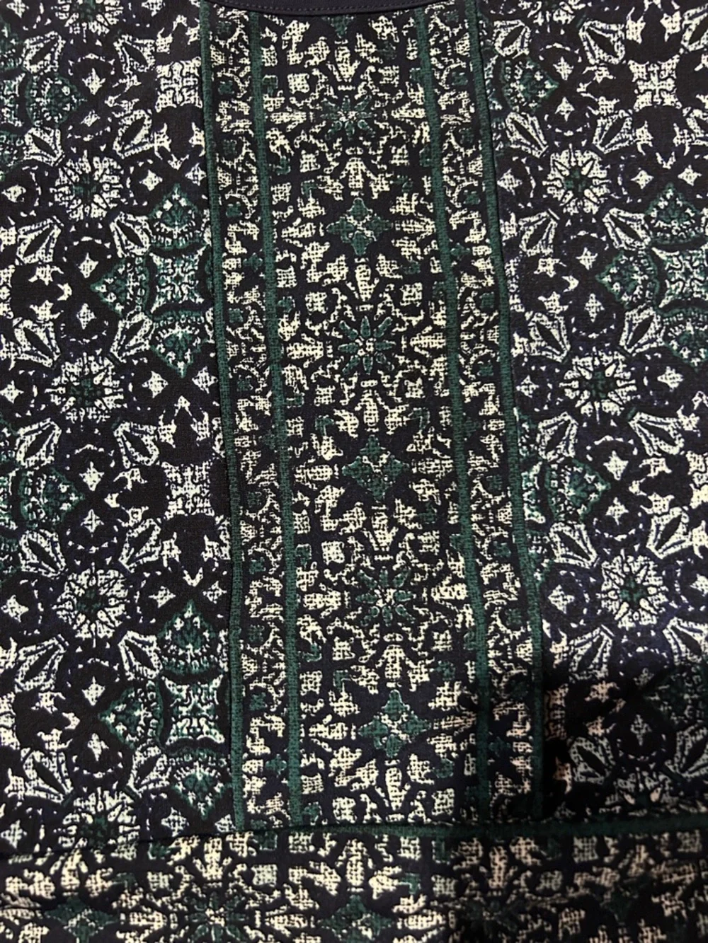 MICHAEL Michael Kors Navy and Teal Floral-Print Sleeveless Midi Dress - Picture 3 of 3